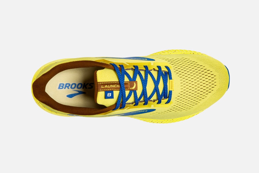 Brooks Launch 8 Road Running Shoes Womens - Yellow/Blue - XPQWD-3574